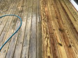 pressure washing deck